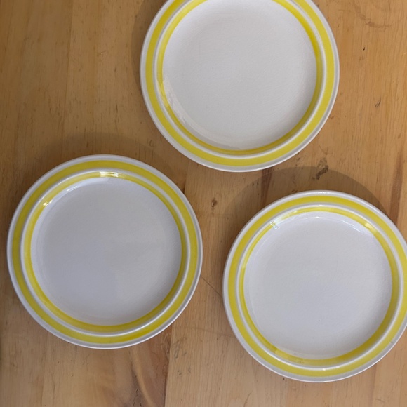 Set of 9 Vintage - 1546 Yellow Hand Painted Lunastone - Korea - Picture 6 of 16